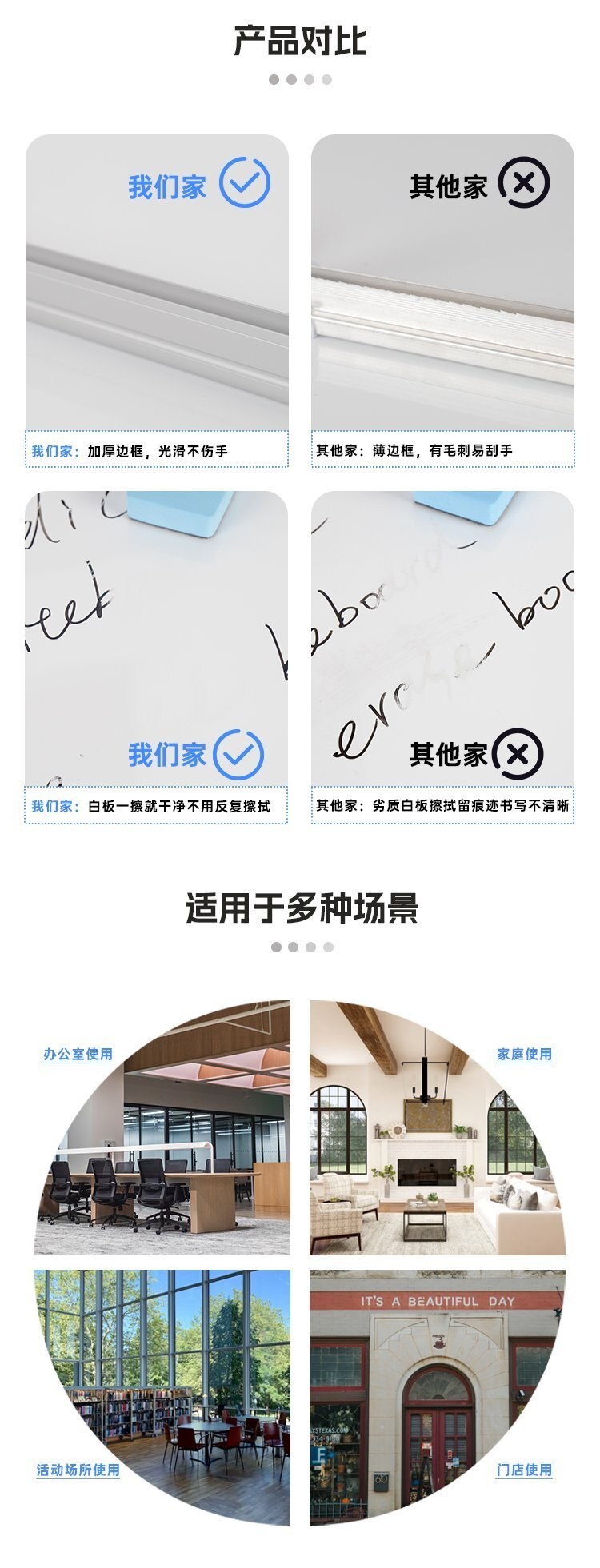 M83带笔夹纸夹三脚支架白板产品介绍